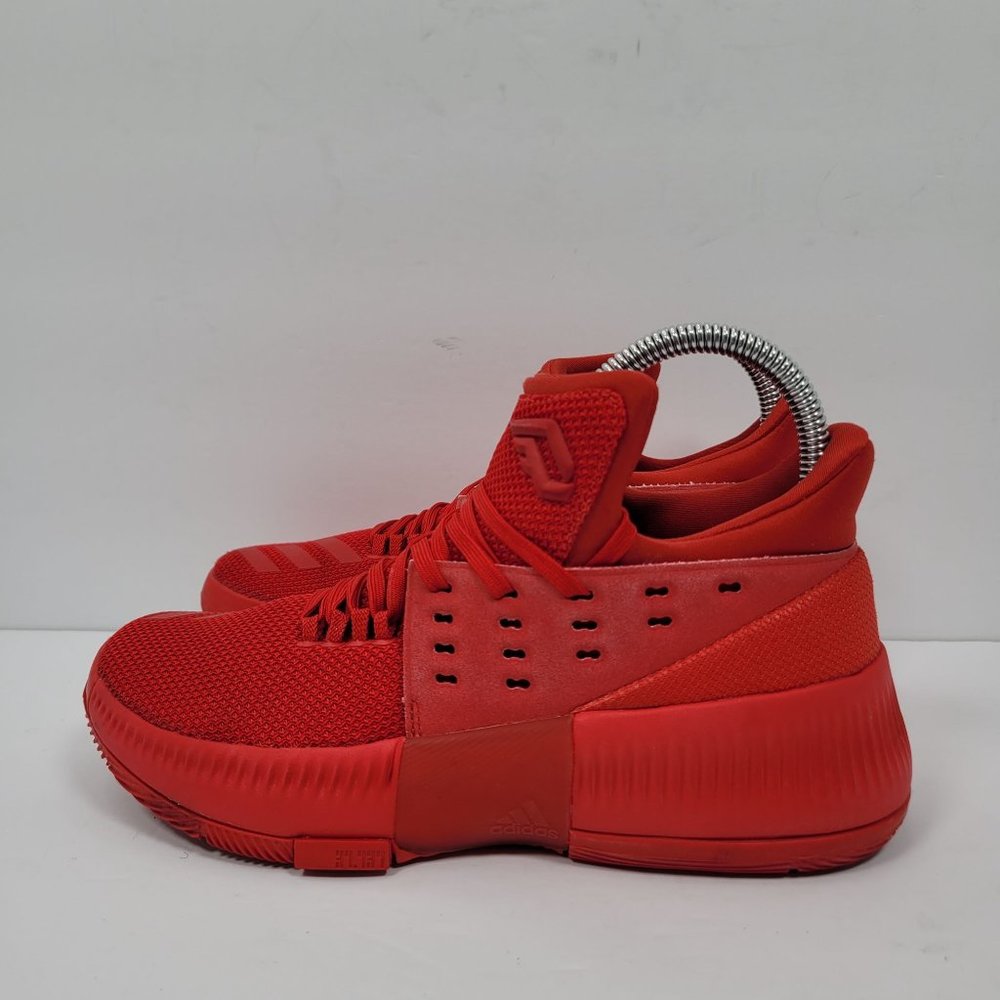 Adidas Dame 3 Damian Lillard 2016 Basketball Youth Red Shoes BW0481 US Size 4.5 - Picture 2 of 8